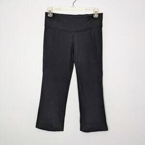 Lululemon Black Gather and Crow Crop Slit Pants 6